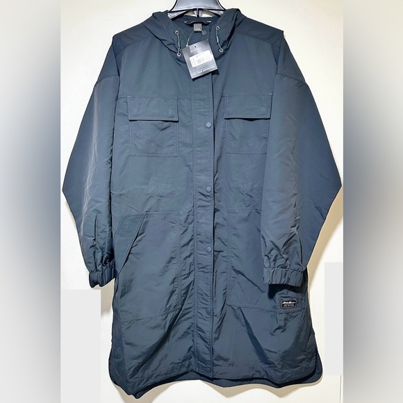 Eddie Bauer Women's Windburst Duster, Storm (Greenish/Grayish)Color Sz Large New - Picture 5 of 10